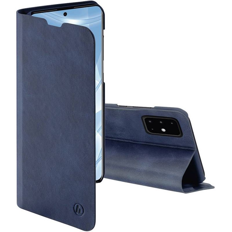 Foto van Hama booklet guard pro galaxy a71 telefoonhoesje blauw