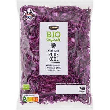 Foto van Jumbo biologisch gesneden rode kool 300g