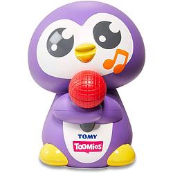 Foto van Tomy badspeelgoed pinguïn junior 16 cm paars/wit