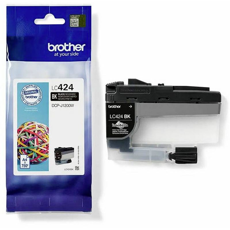 Foto van Brother lc-424 cartridge zwart