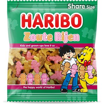 Foto van Haribo zoute rijen 175g bij jumbo