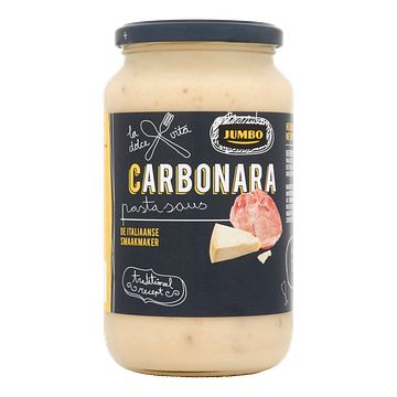 Foto van Jumbo carbonara pastasaus 580g