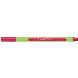 Foto van Schneider fineliner line-up 0,4 mm 16 cm rubber rood/appelgroen