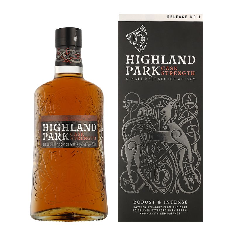 Foto van Highland park cask strength 70cl whisky + giftbox