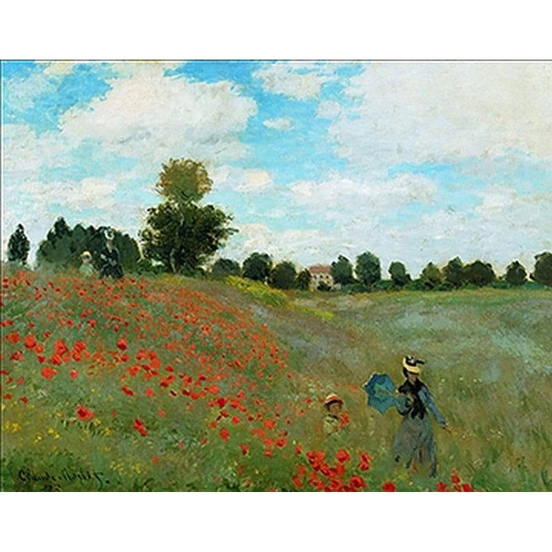 Foto van Claude monet - i papaveri kunstdruk 80x60cm