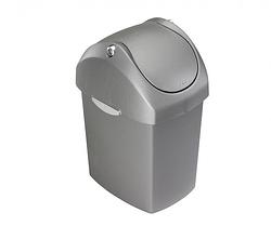 Foto van Simplehuman swing lid plastic can 8 liter