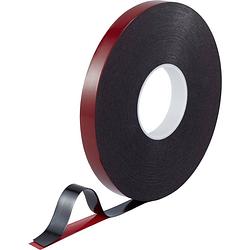 Foto van Toolcraft 93038c185 93038c185 dubbelzijdige tape rood/zwart (l x b) 30 m x 20 mm 1 stuk(s)