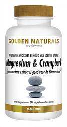 Foto van Golden naturals magnesium & crampbark tabletten