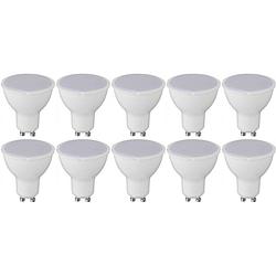 Foto van Led spot 10 pack - gu10 fitting - 4w - helder/koud wit 6400k