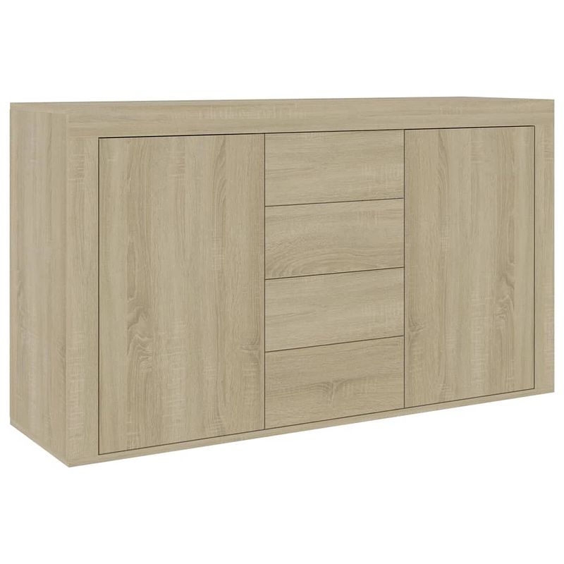 Foto van Vidaxl dressoir 120x36x69 cm spaanplaat sonoma eikenkleurig