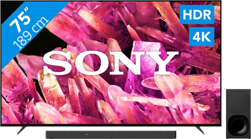 Foto van Sony bravia xr-75x90kp (2022) + soundbar