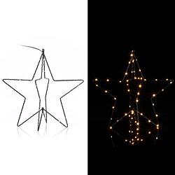 Foto van Casa kerstverlichting/ kerstfiguur - ster - vallende ster - warm wit - 3d effect- led