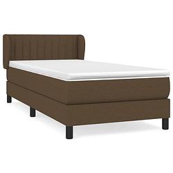 Foto van The living store boxspringbed - comfort - bed - 203 x 93 x 78/88 cm - donkerbruin