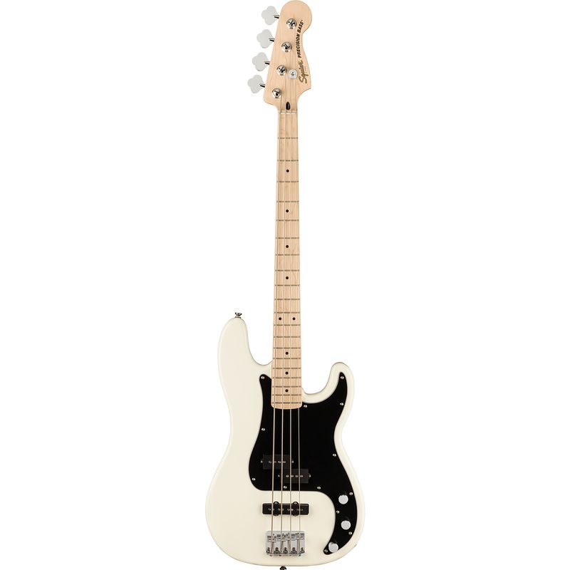 Foto van Squier affinity series precision bass pj mn olympic white elektrische basgitaar