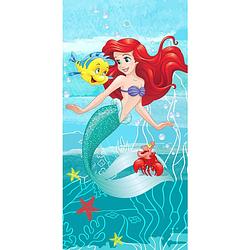 Foto van Disney kleine zeemeermin strandlaken, ariel - 70 x 140 cm - katoen