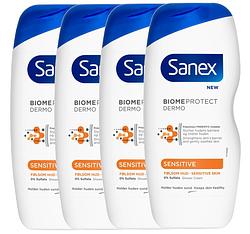 Foto van Sanex douchegel biomeprotect dermo sensitive - multiverpakking