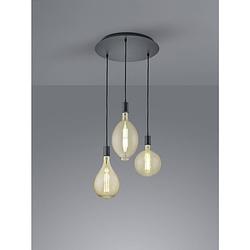 Foto van Industriële hanglamp ginster - metaal - zwart