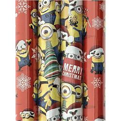 Foto van Minions assortiment cadeaupapier inpakpapier voor kerstmis - 2 meter x 70 cm - 4 rollen