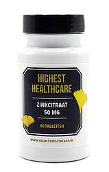 Foto van Highest healthcare zinkcitraat 50mg tabletten