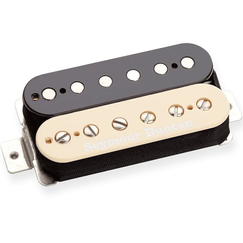 Foto van Seymour duncan sh-6b distortion humbucker bridge zebra gitaarelement