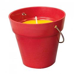 Foto van Outdoor lights geurkaars citronella 8,5 cm rood