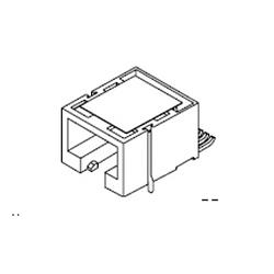 Foto van Molex cat 3 mod jack/plug 855025005 bus zwart 1 stuk(s)