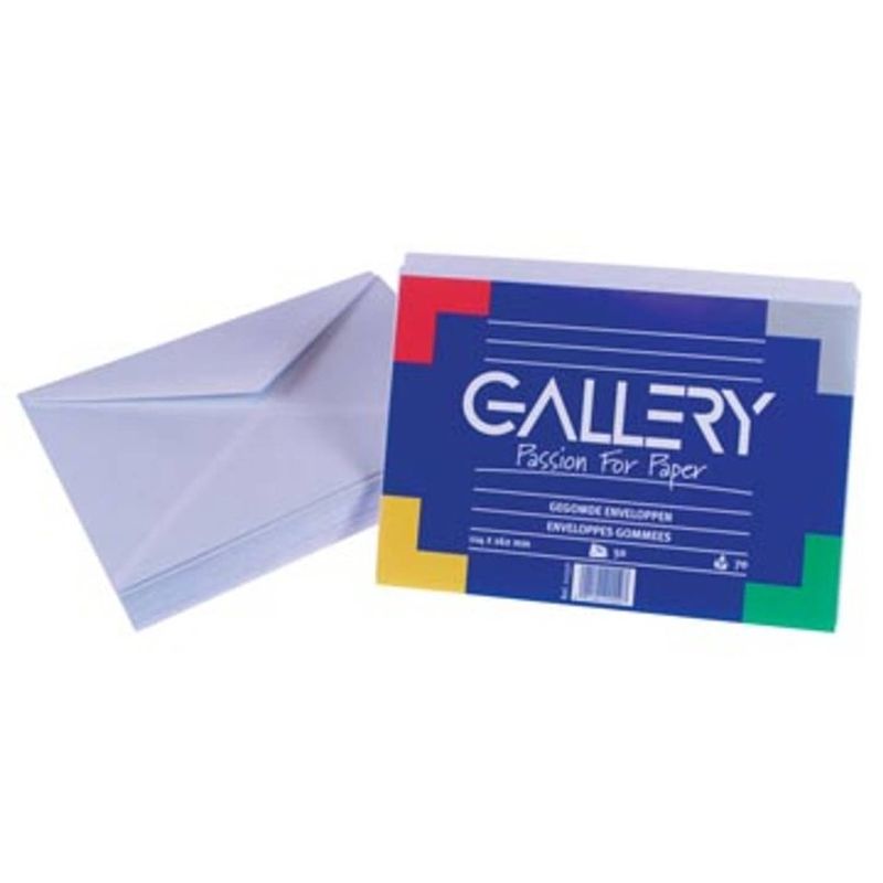 Foto van Gallery enveloppen ft 114 x 162 mm, gegomd, pak van 50 stuks