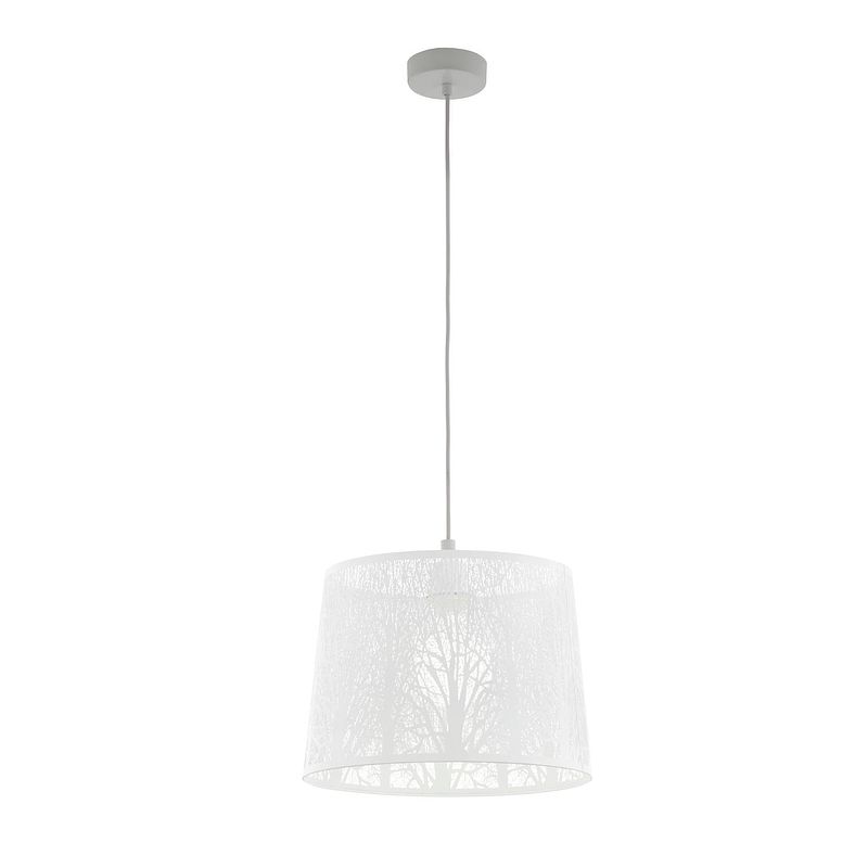 Foto van Eglo hambleton hanglamp - e27 - ø 35 cm - grijs/wit