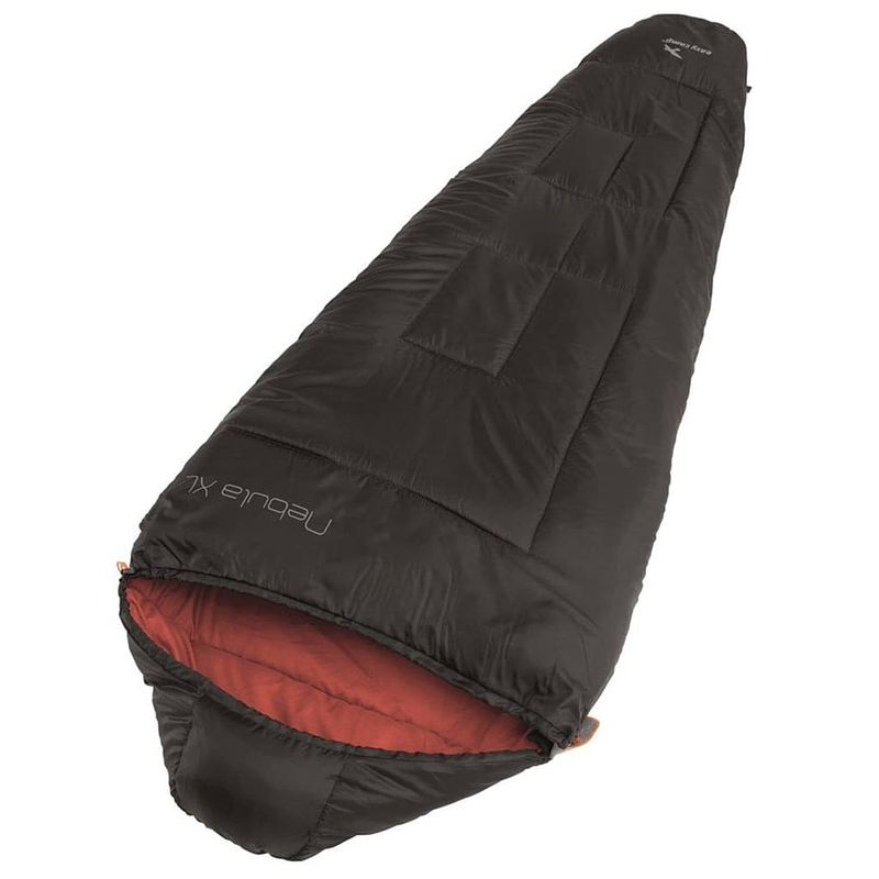 Foto van Easy camp slaapzak nebula xl zwart en rood