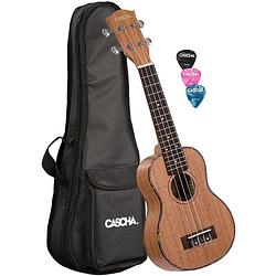 Foto van Cascha hh 2026 premium sopraan ukelele met tas en plectra