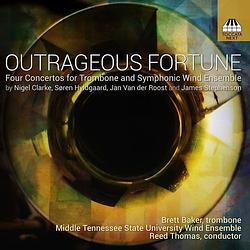 Foto van Outrageous fortune: four concertos for trombone an - cd (5060640070035)