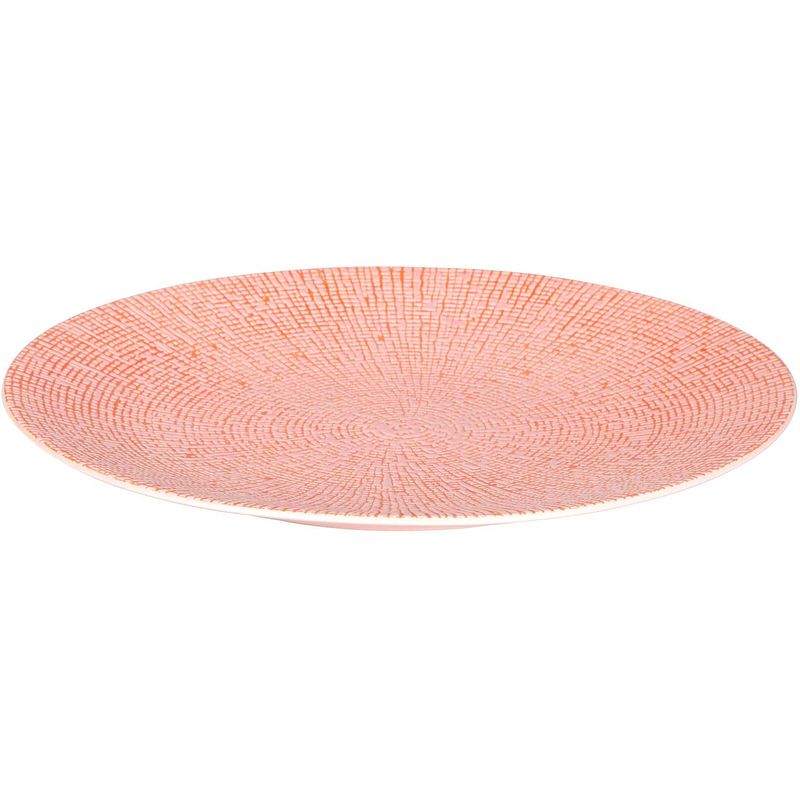 Foto van Palmer bord coupe cubical 27 cm roze stoneware 1 stuk(s)