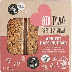 Foto van Biotoday abrikooshazelnootreep 3 x 25 g bij jumbo