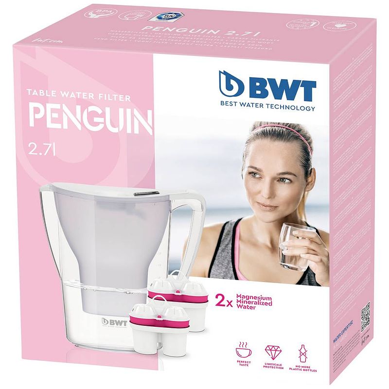 Foto van Bwt penguin 305609 waterfilter 2.7 l wit