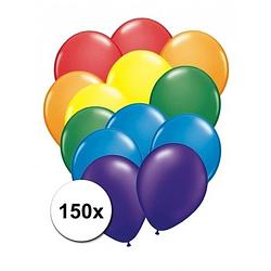 Foto van 150 stuks regenboog ballonnen - ballonnen