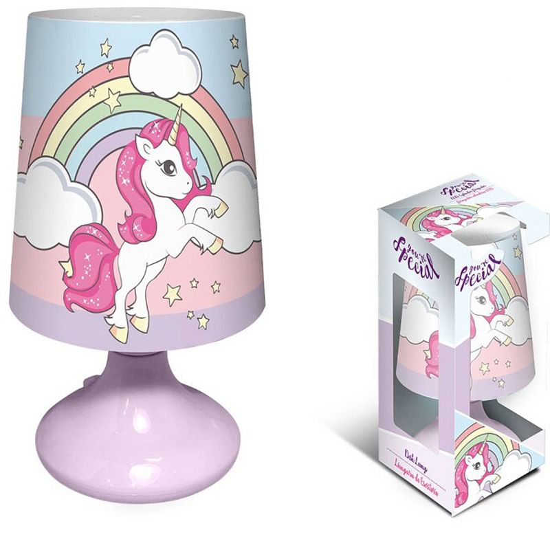 Foto van Unicorn tafellamp you'sre special - 18 cm - roze