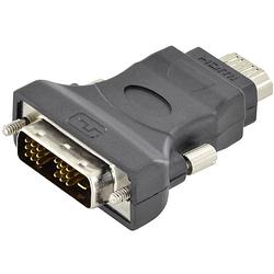 Foto van Digitus db-320500-000-s dvi / hdmi adapter [1x dvi-d-stekker - 1x hdmi-bus] zwart afgeschermd (enkel), afgeschermd, geschikt voor hdmi