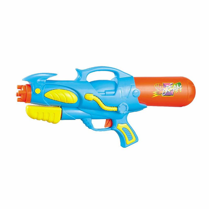 Foto van Waterpistool/waterpistolen blauw/oranje 50 cm - waterpistolen