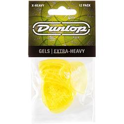 Foto van Dunlop gels extra heavy 12-pack plectrumset geel