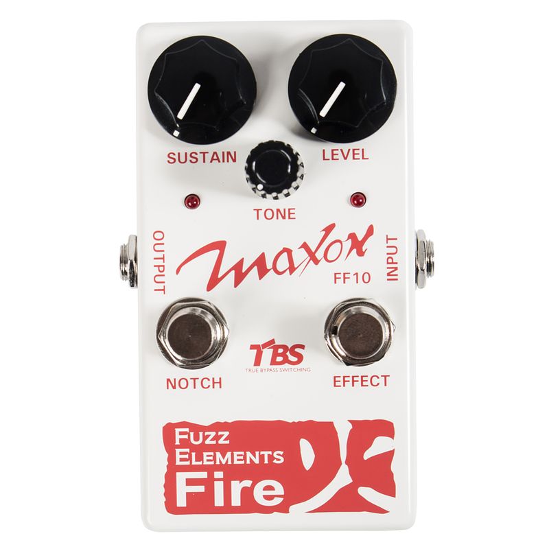 Foto van Maxon ff10 fuzz elements fire fuzz effectpedaal