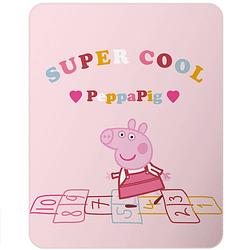 Foto van Peppa pig fleece deken super cool - 110 x 140 cm - polyester