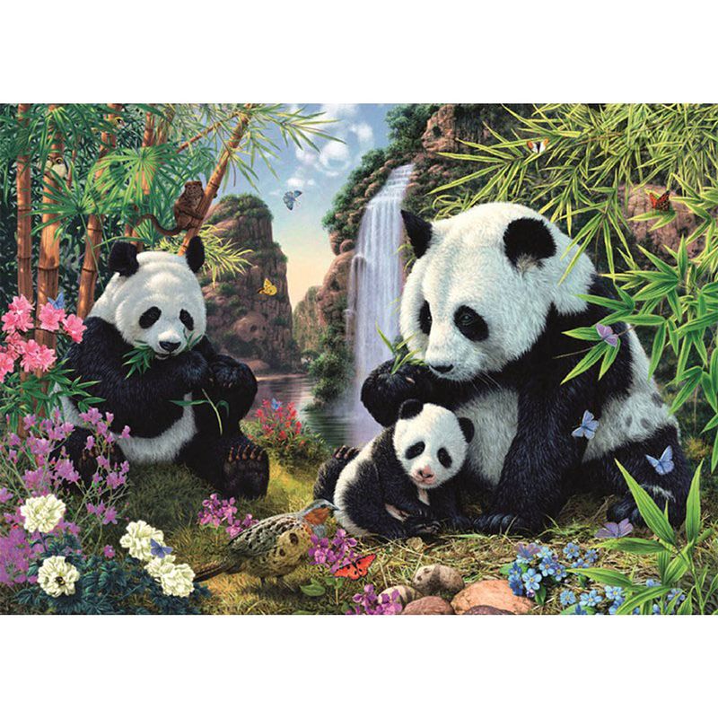 Foto van Dino puzzel panda's 1000 pieces