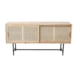 Foto van Webbing dressoir - metalen poten - 160x42x80 cm