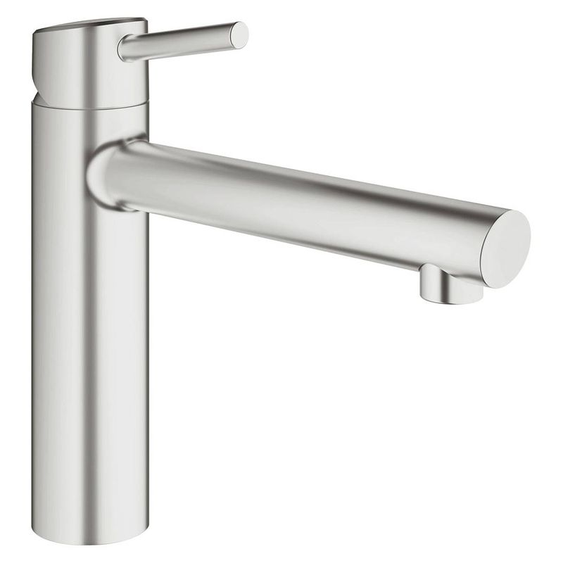 Foto van Grohe 31128dc1 concetto medium steel - keukenkranen