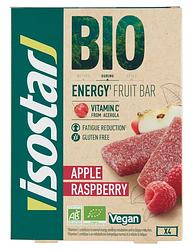 Foto van Isostar bio energy fruit bar apple raspberry