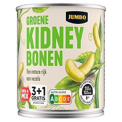 Foto van 3+1 gratis | jumbo groene kidneybonen 130g aanbieding bij jumbo