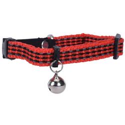 Foto van Cats collection kattenhalsband met belletje 31 cm nylon rood