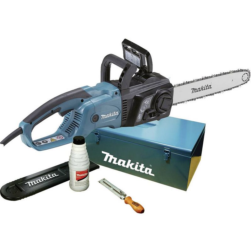 Foto van Makita uc4051ak kettingzaag elektrisch 2000 w lengte mes 400 mm met accessoires