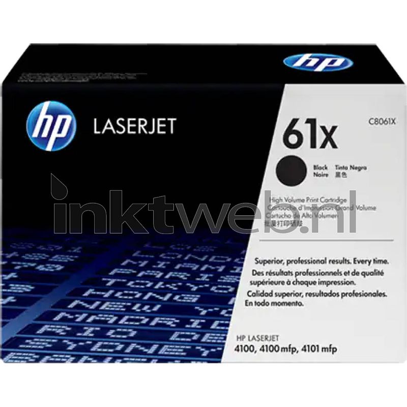 Foto van Hp 61x hc zwart toner