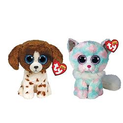 Foto van Ty - knuffel - beanie boo's - muddles dog & opal cat